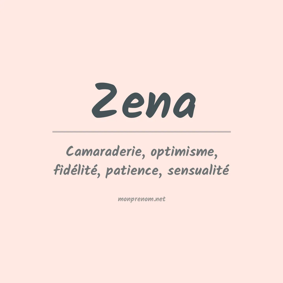 Prénom Zena