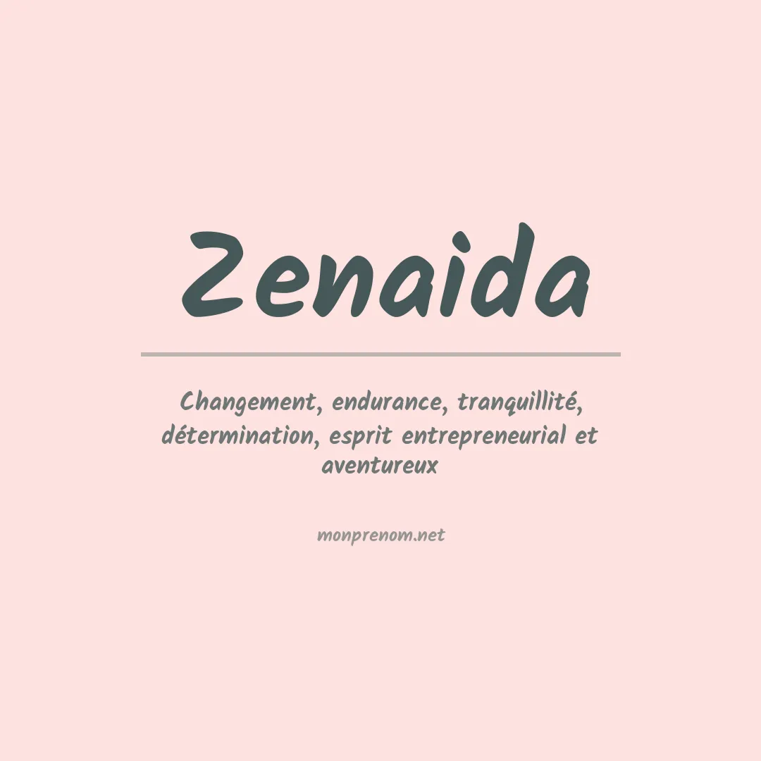 Prénom Zenaida