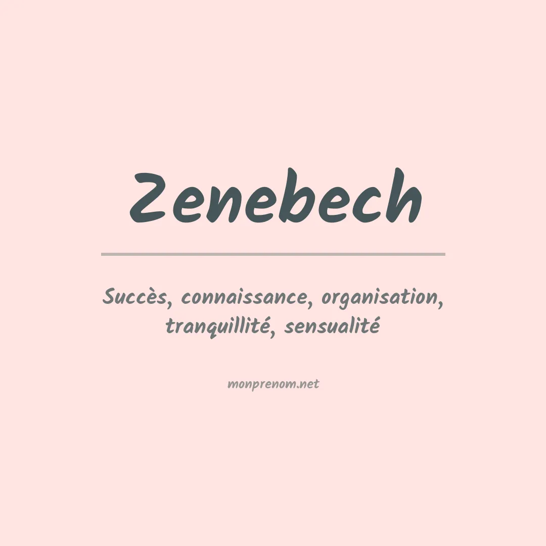 Prénom Zenebech