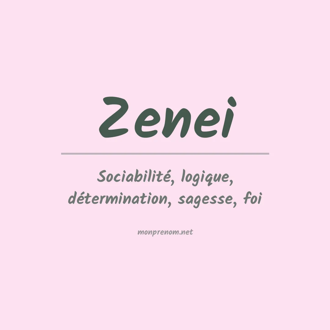 Prénom Zenei