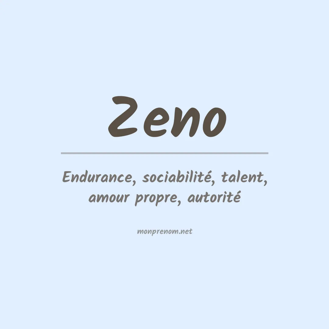 Prénom Zeno