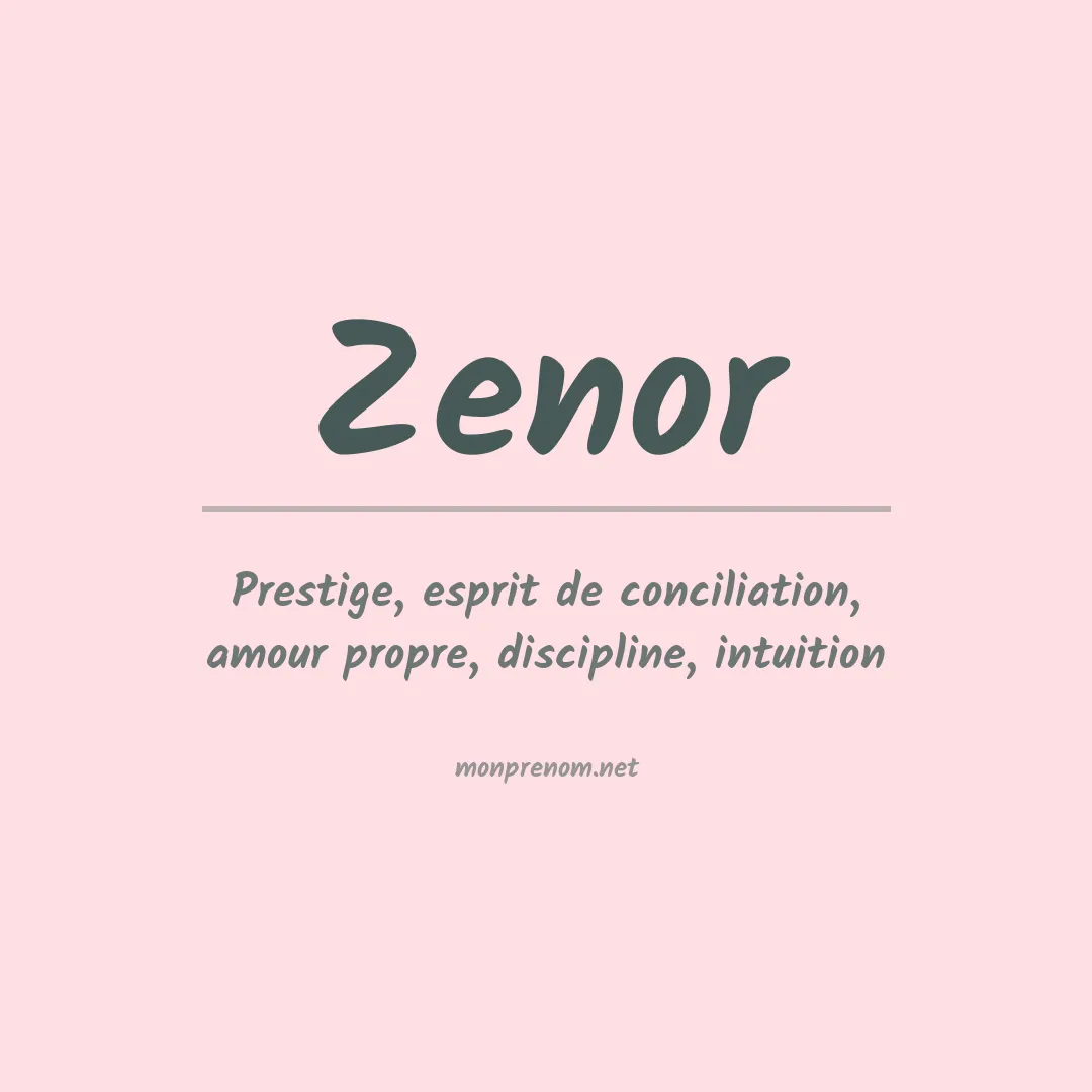Prénom Zenor