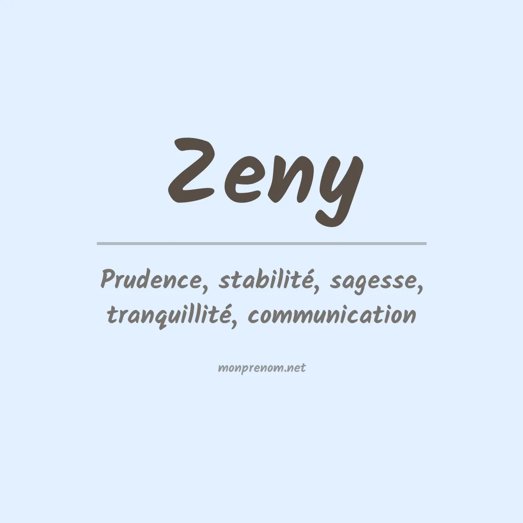 Prénom Zeny
