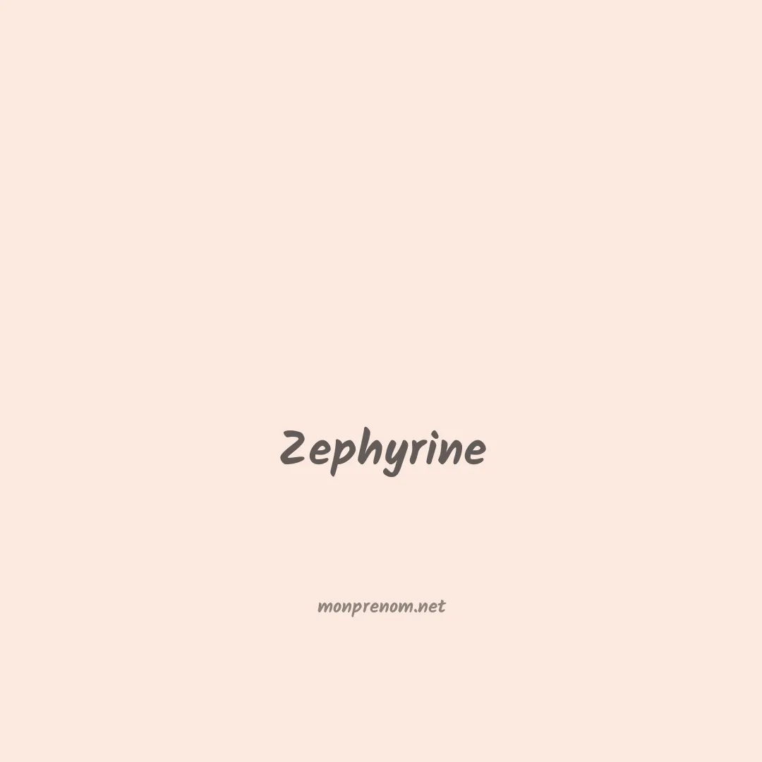 Zephyrine en chinois