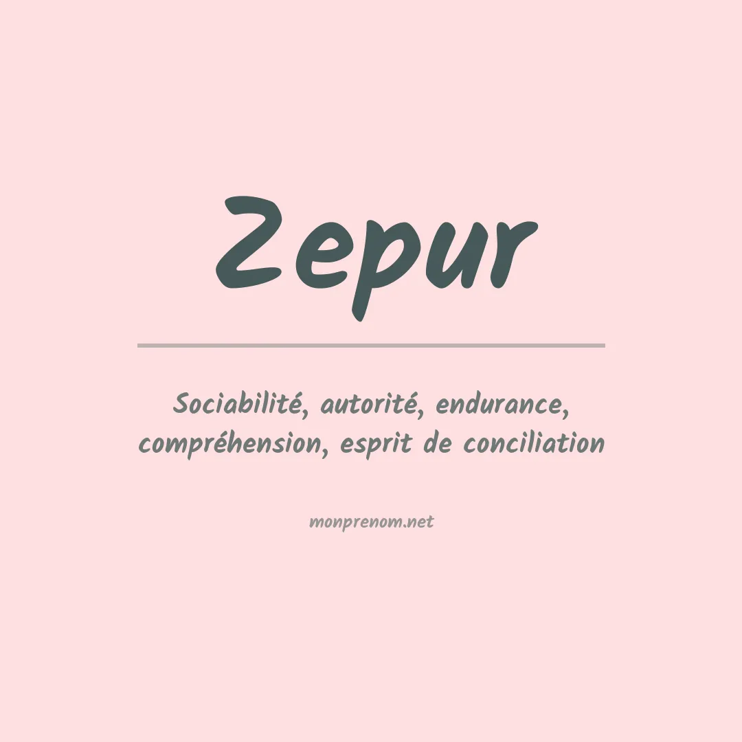 Prénom Zepur