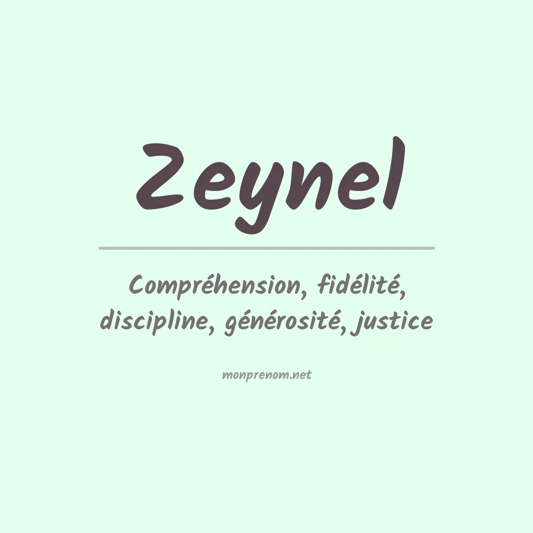 Prénom Zeynel