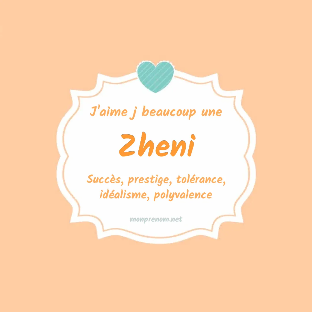 J'aime beaucoup Zheni