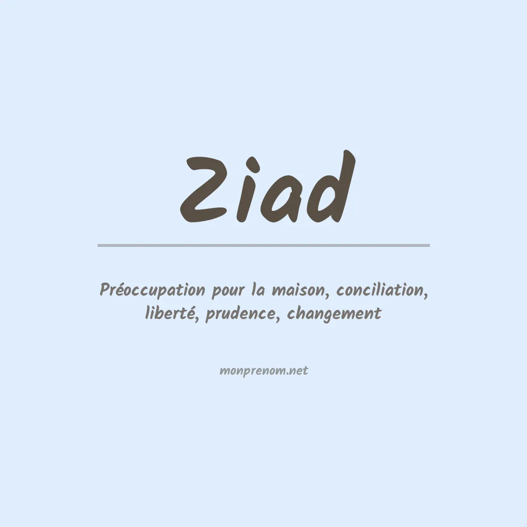 Prénom Ziad
