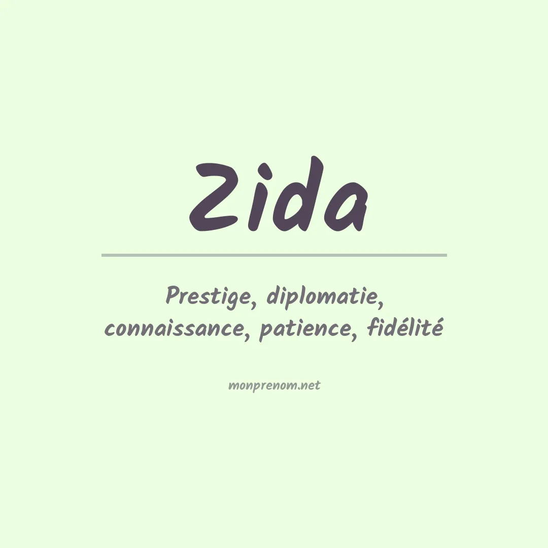 Prénom Zida