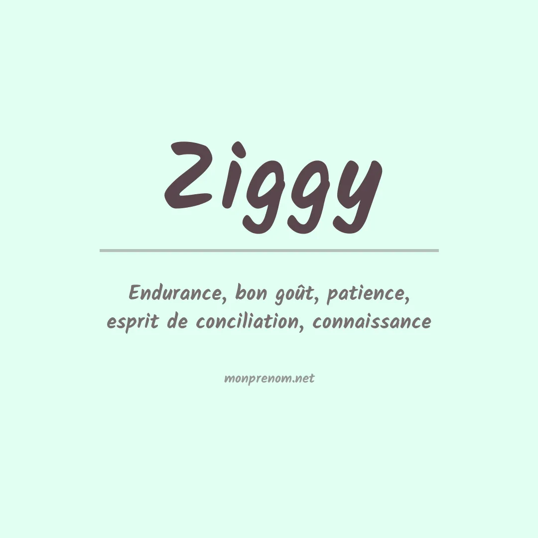 Signification du prénom Ziggy