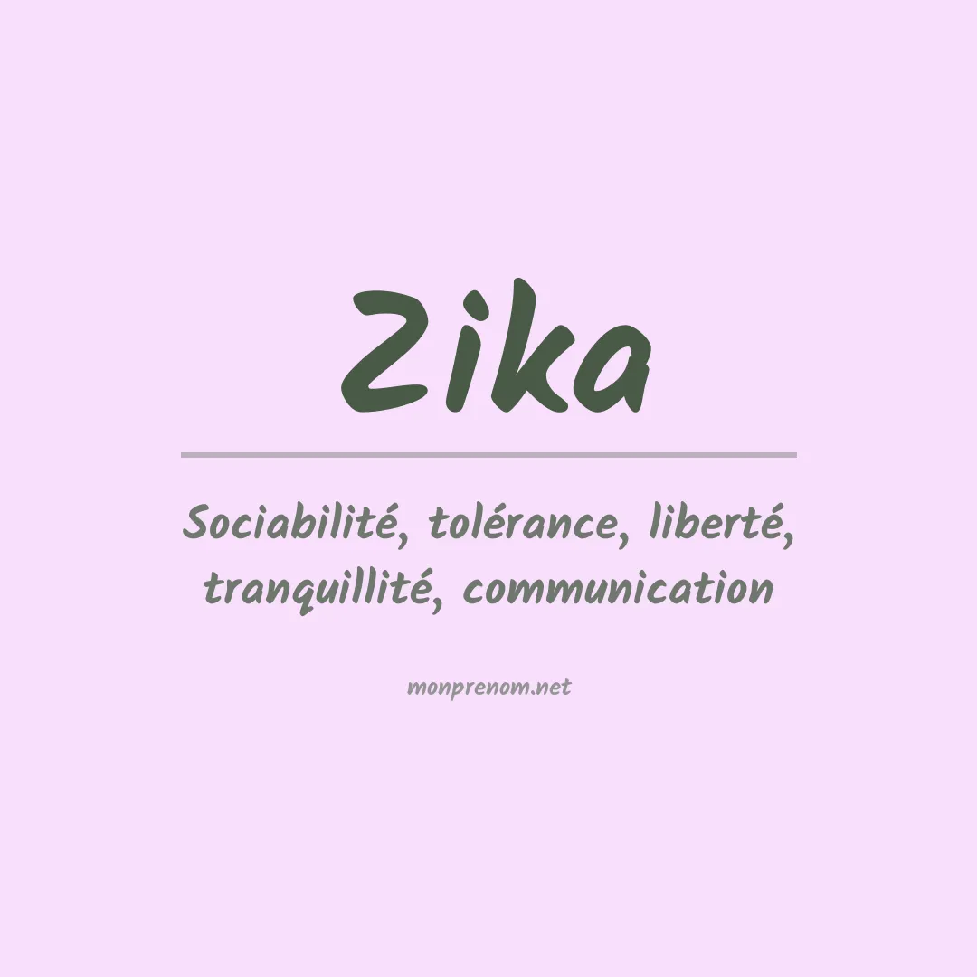 Prénom Zika