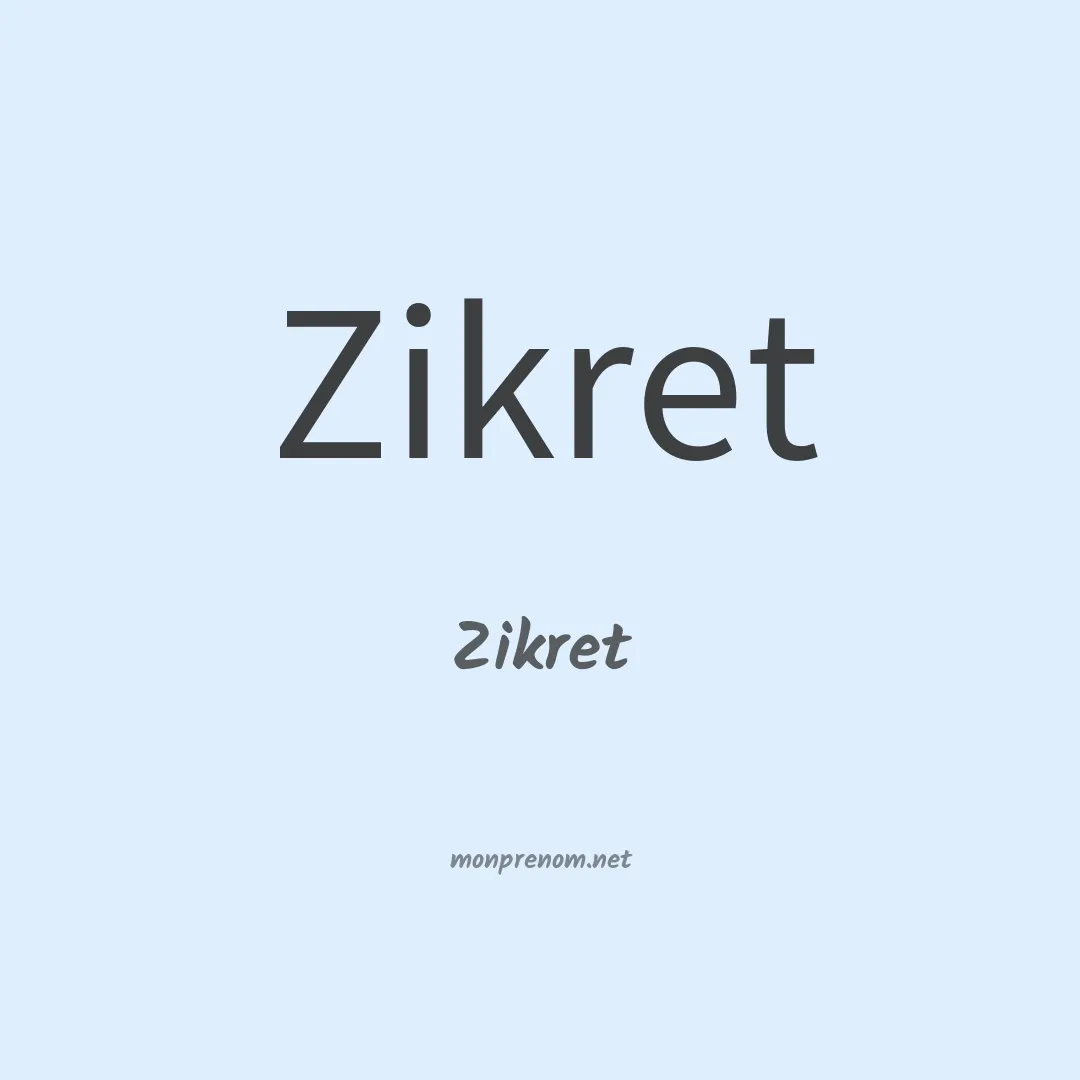 Zikret en chinois