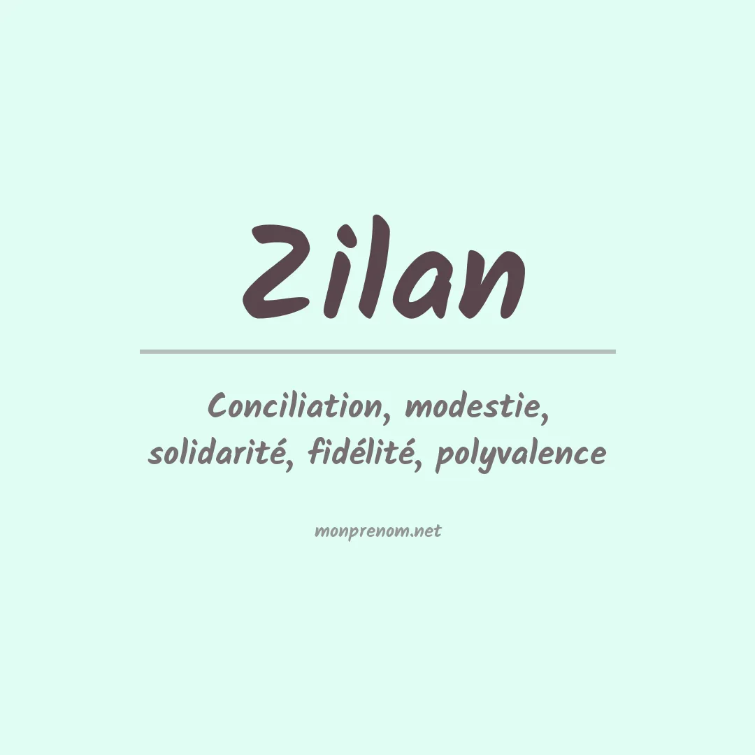 Prénom Zilan