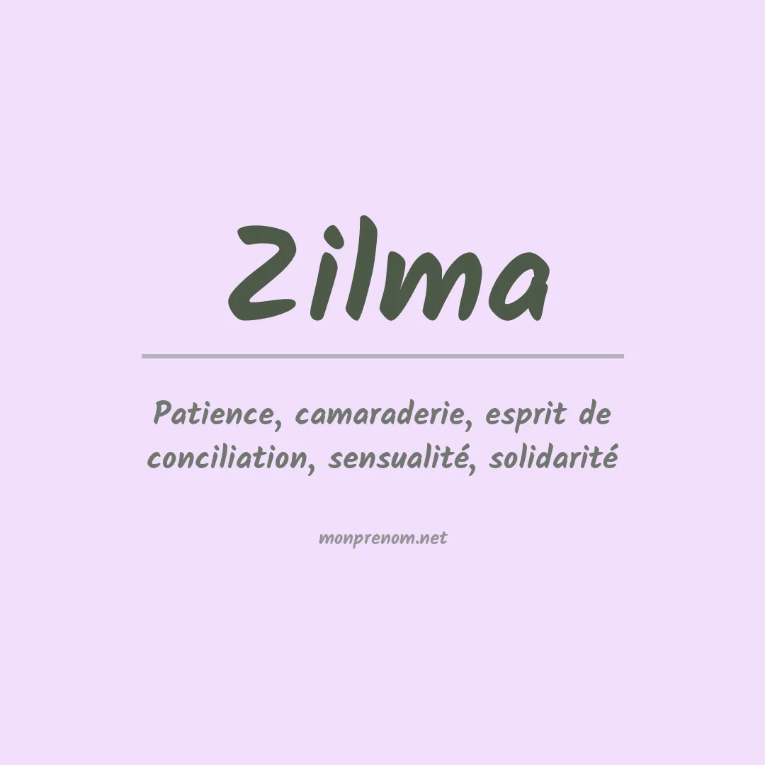 Prénom Zilma