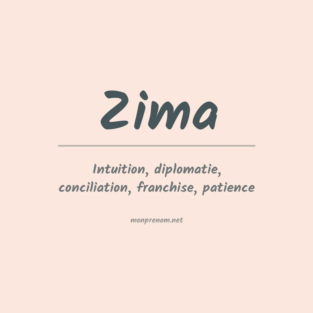 Prénom Zima