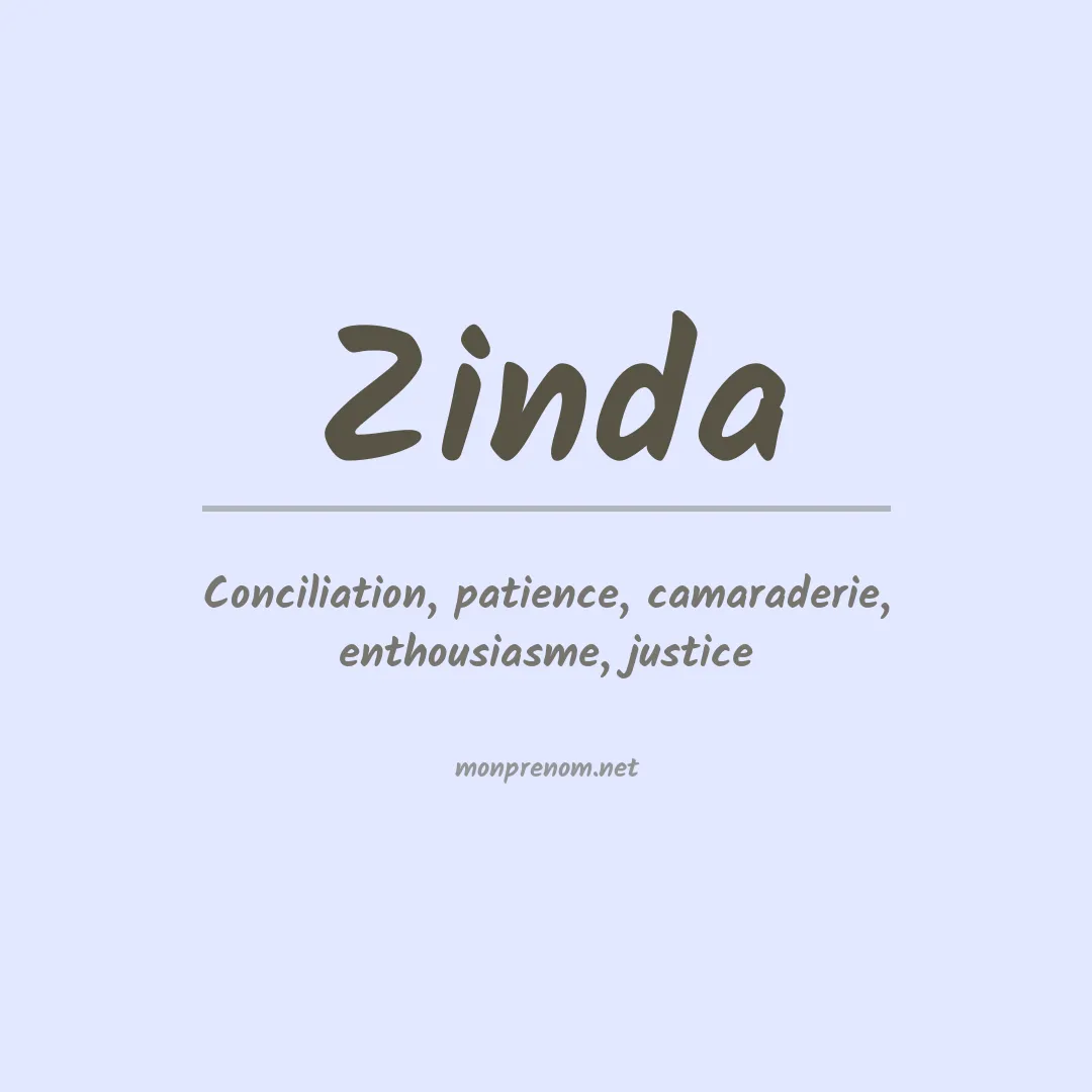 Prénom Zinda