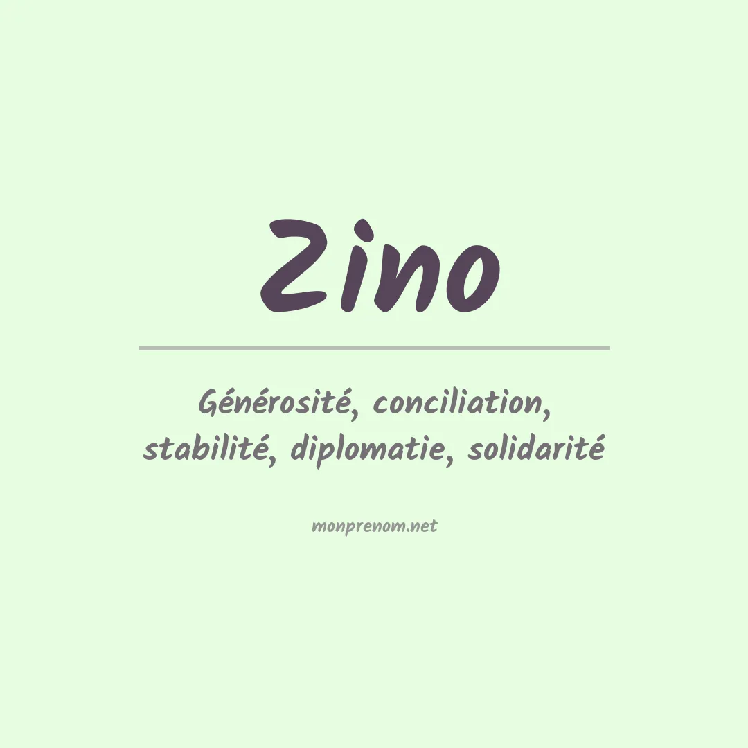 Prénom Zino