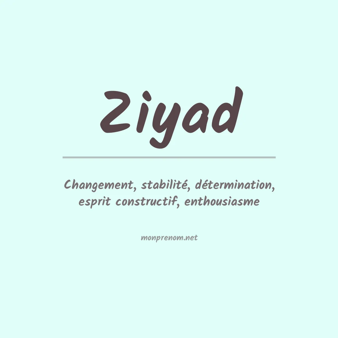Prénom Ziyad