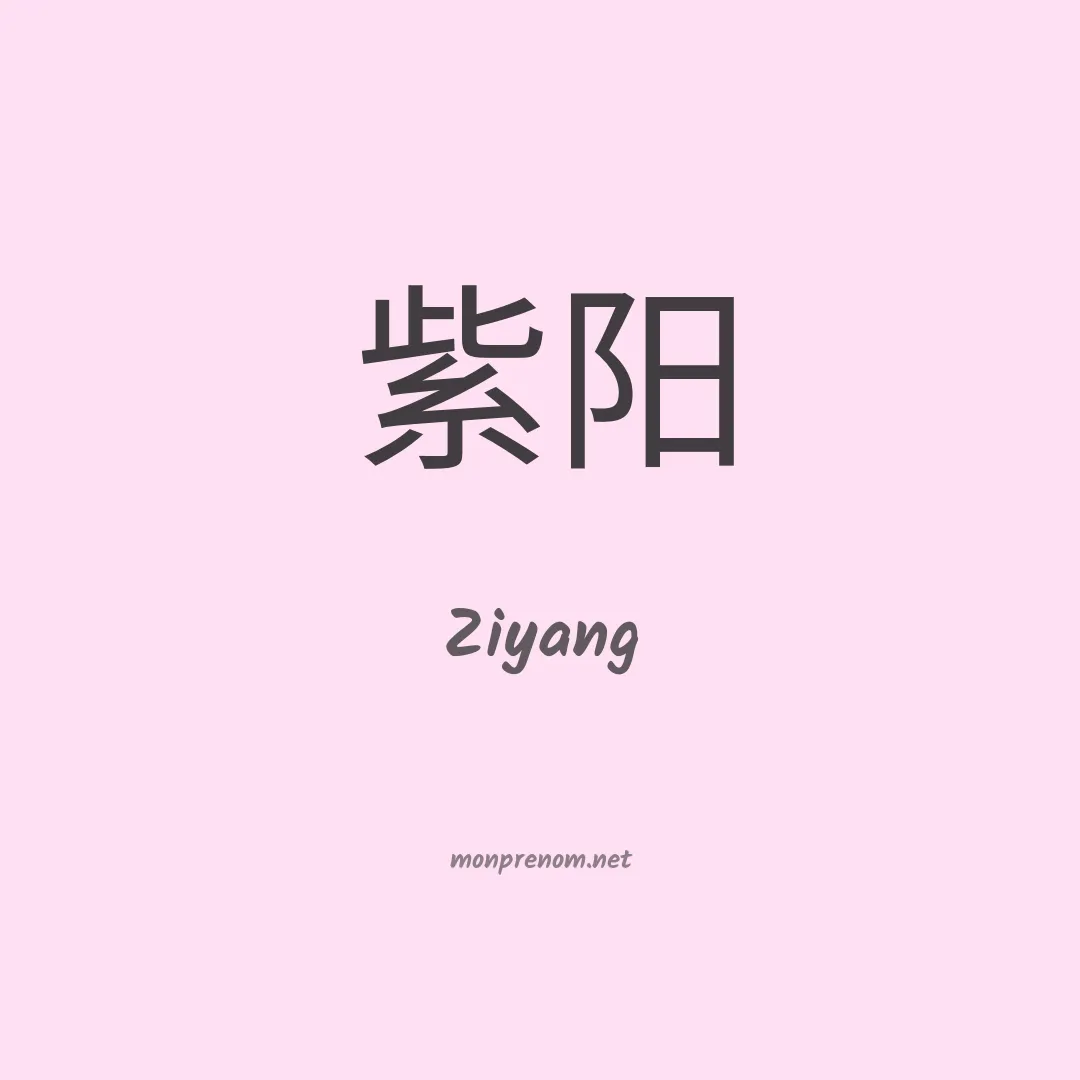 Ziyang en chinois