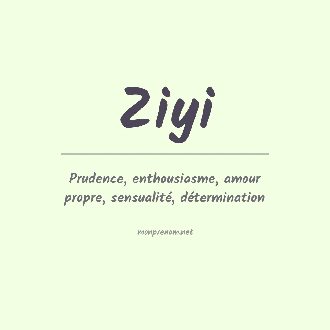 Prénom Ziyi