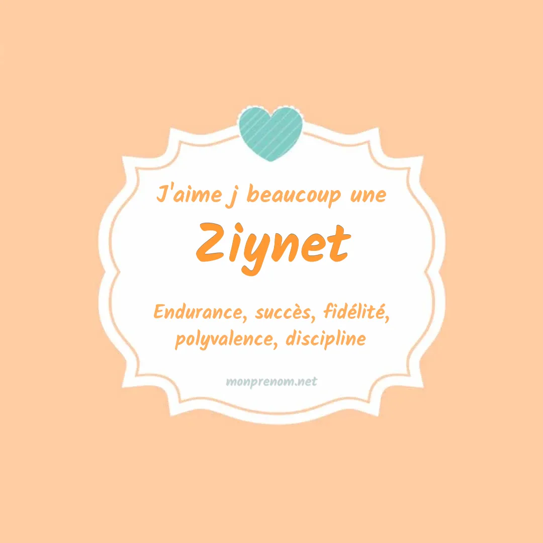 J'aime beaucoup Ziynet
