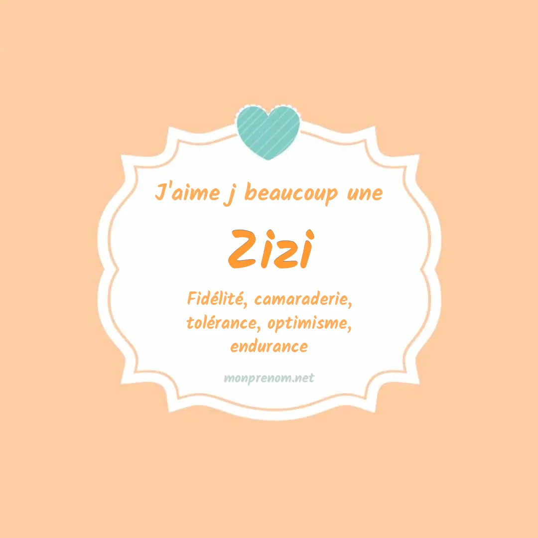 J'aime beaucoup Zizi