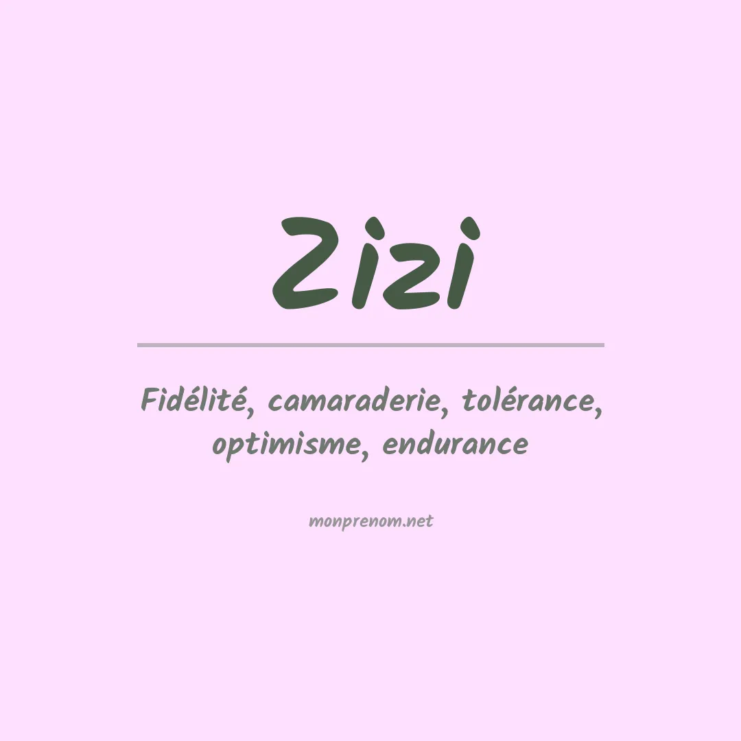 Signification du prénom Zizi