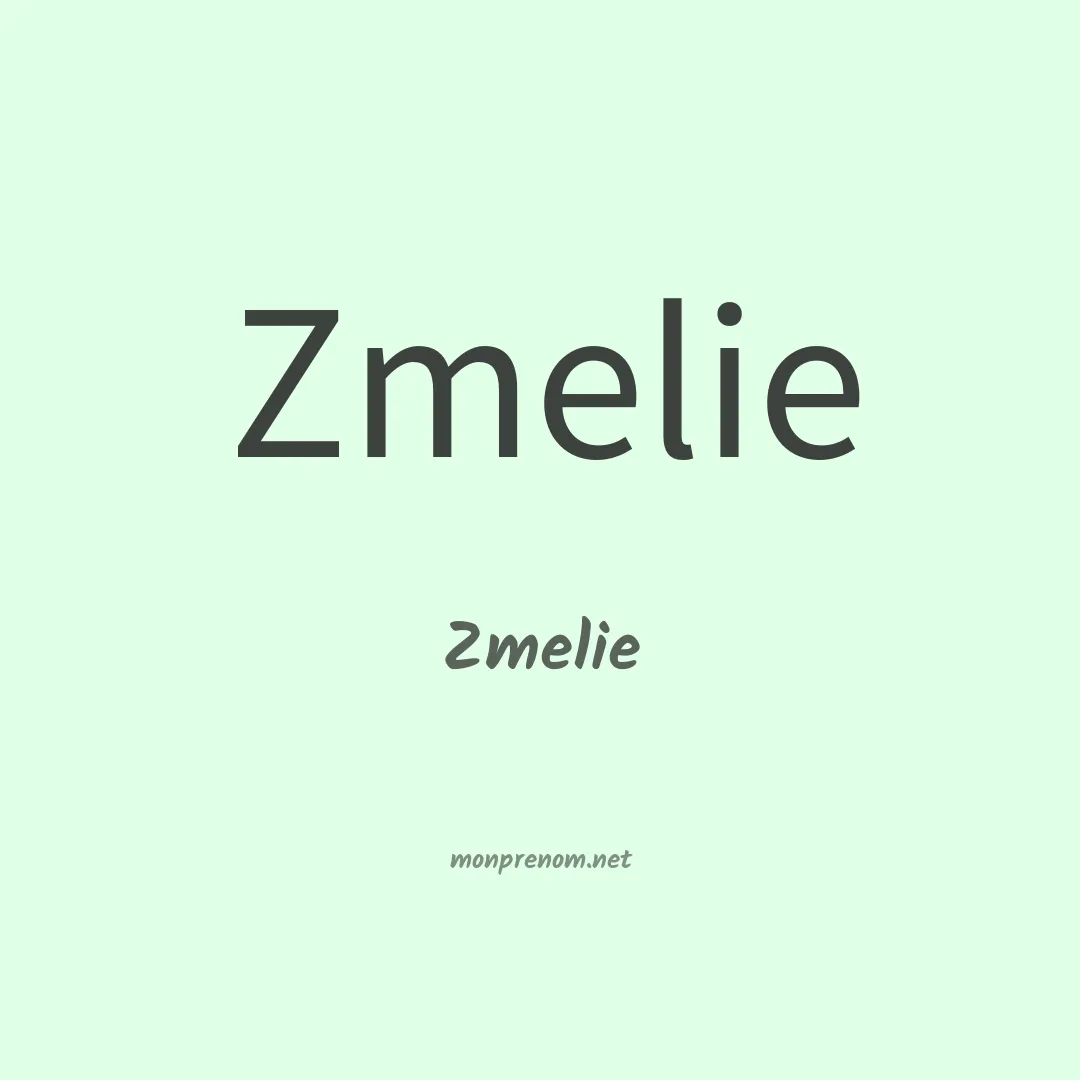 Zmelie en chinois