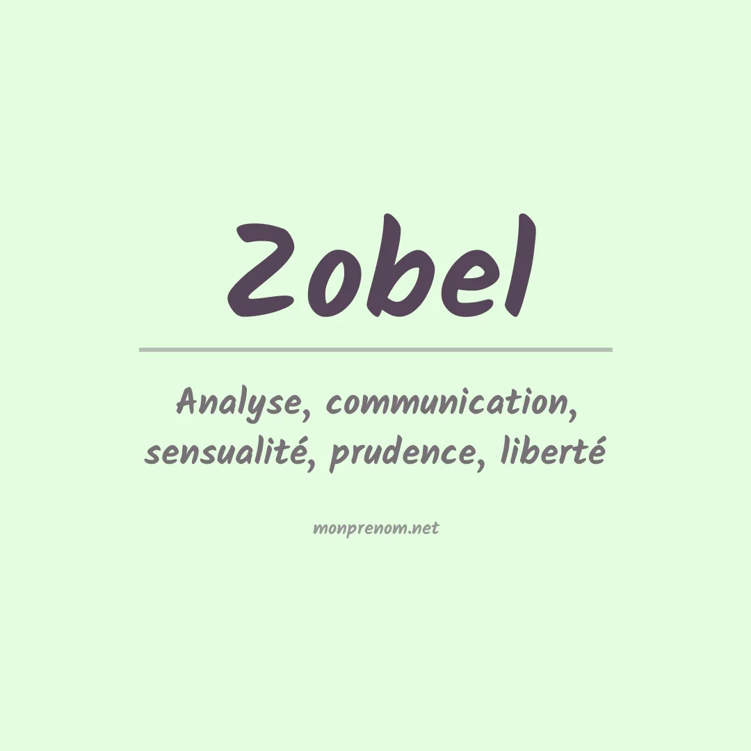 Prénom Zobel