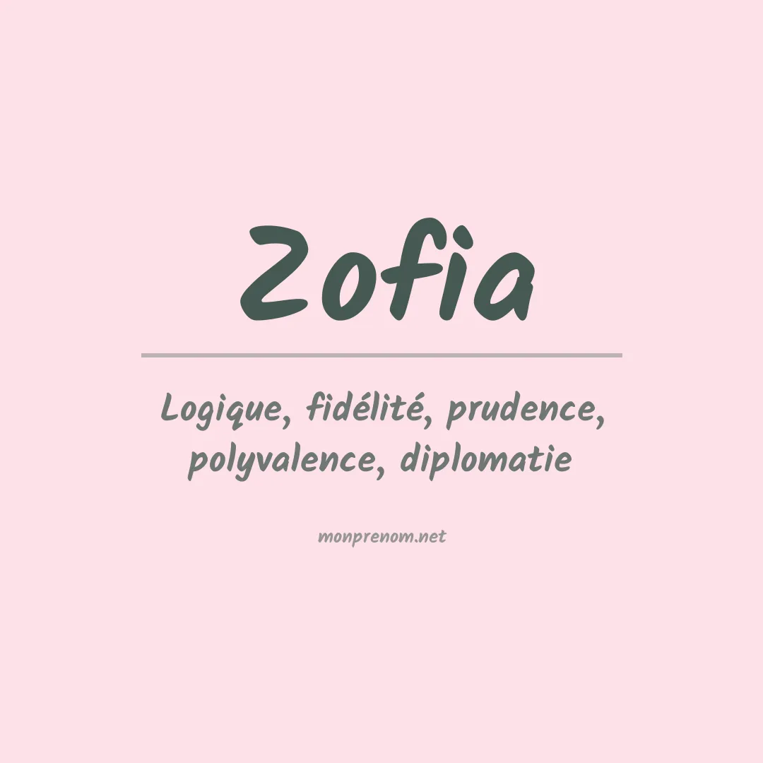 Prénom Zofia