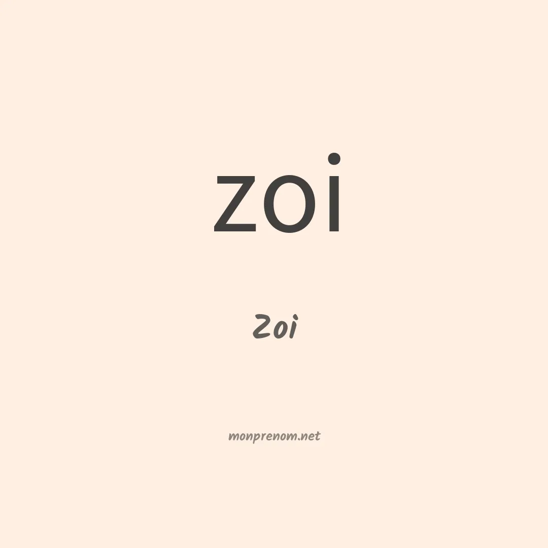Zoi en chinois