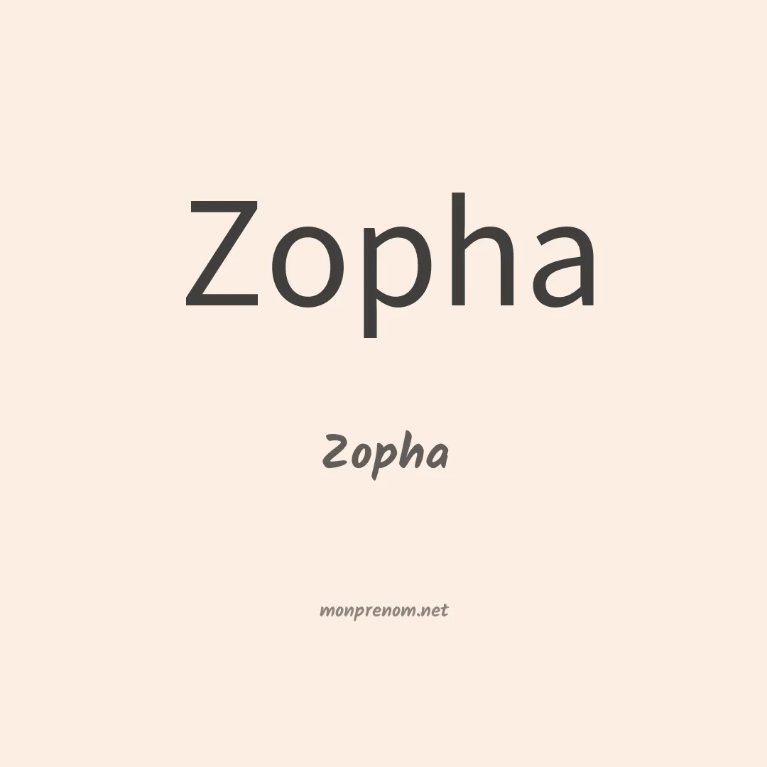 Zopha en chinois