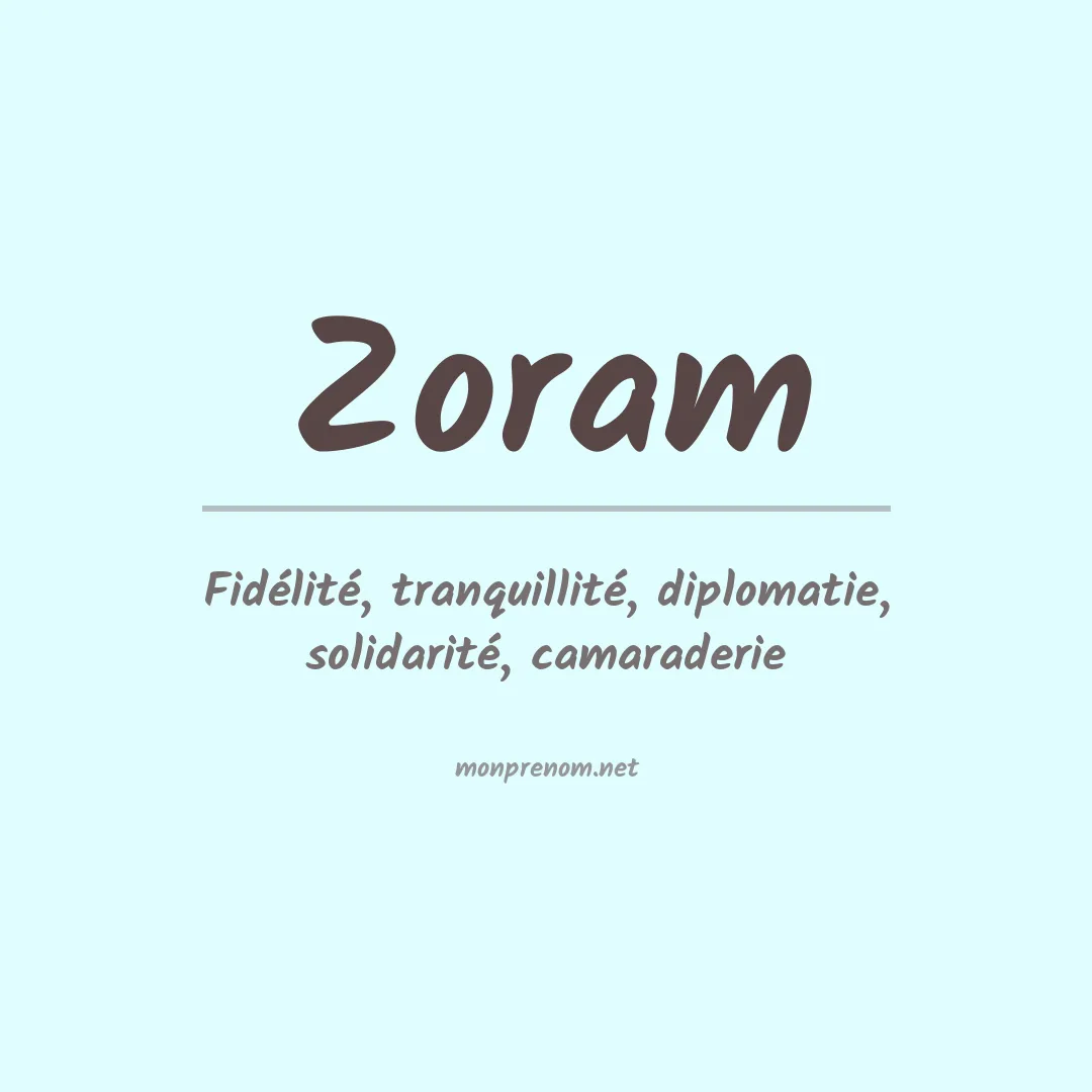 Prénom Zoram