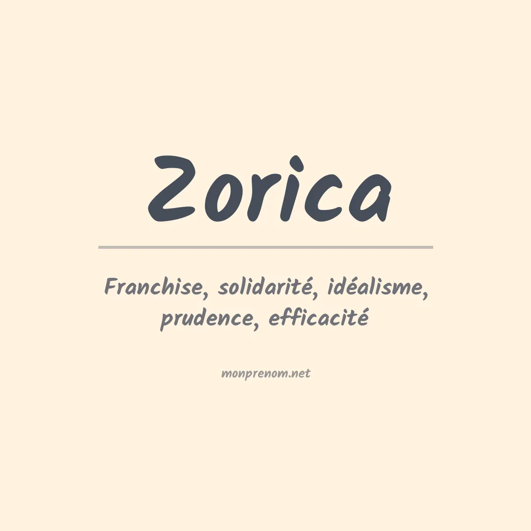 Signification du prénom Zorica