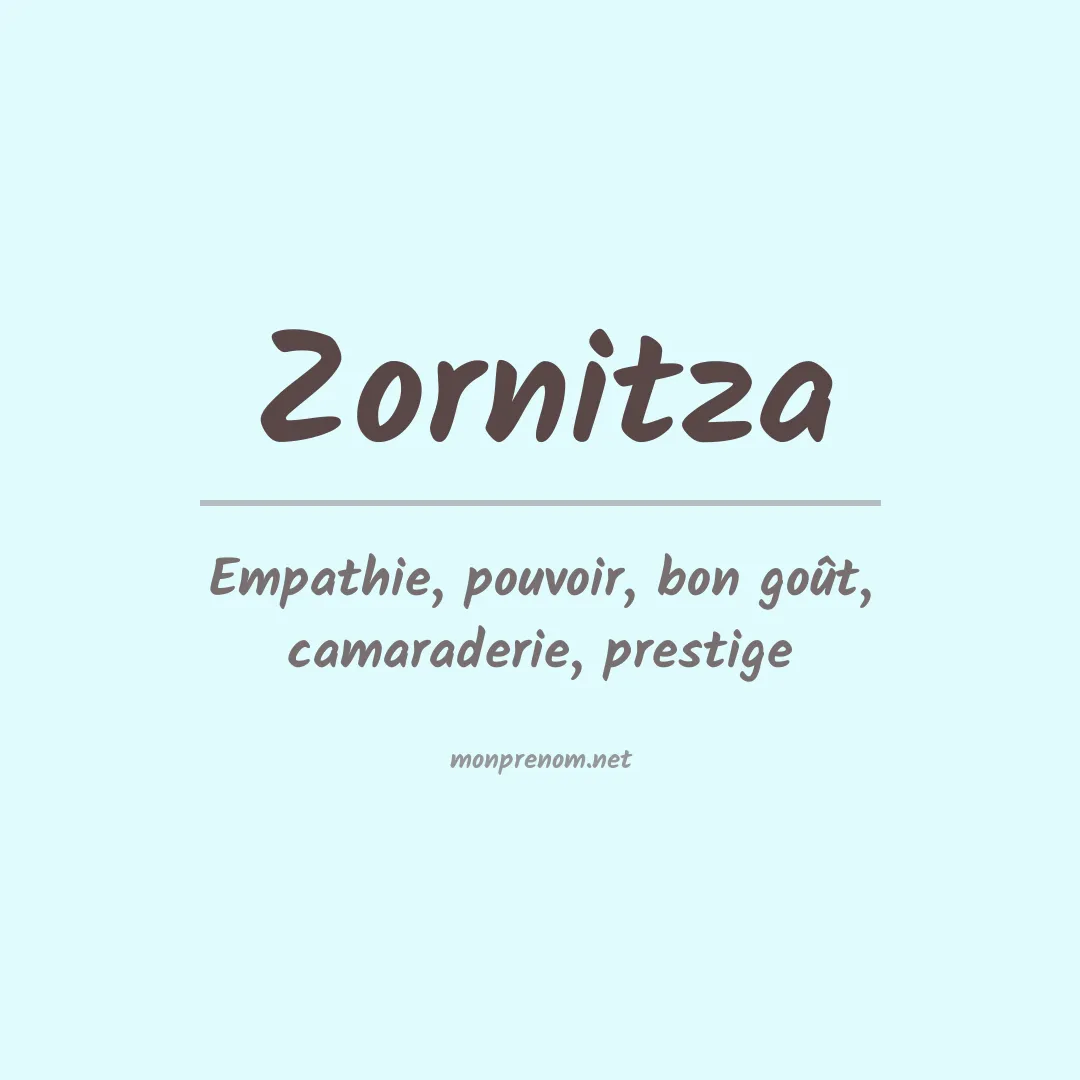 Signification du prénom Zornitza