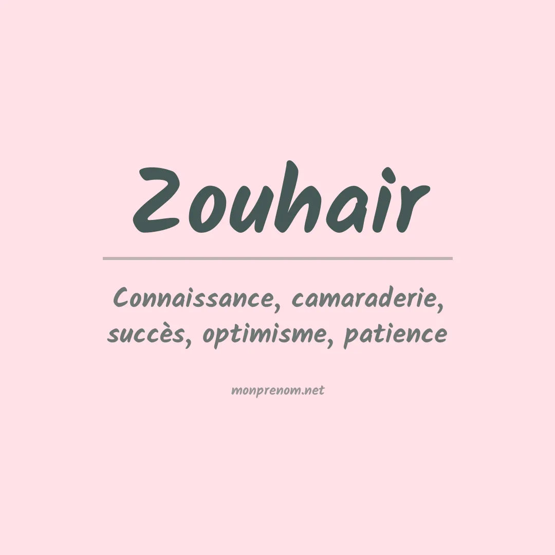 Prénom Zouhair