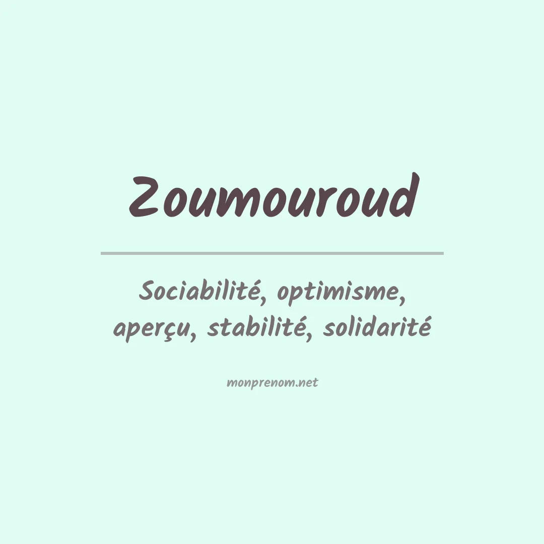 Prénom Zoumouroud