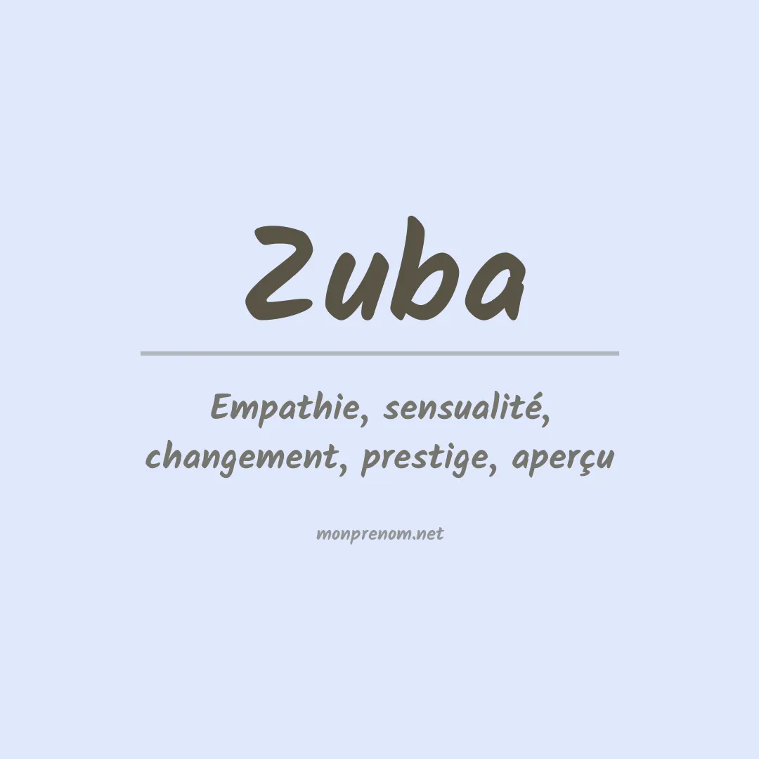 Prénom Zuba