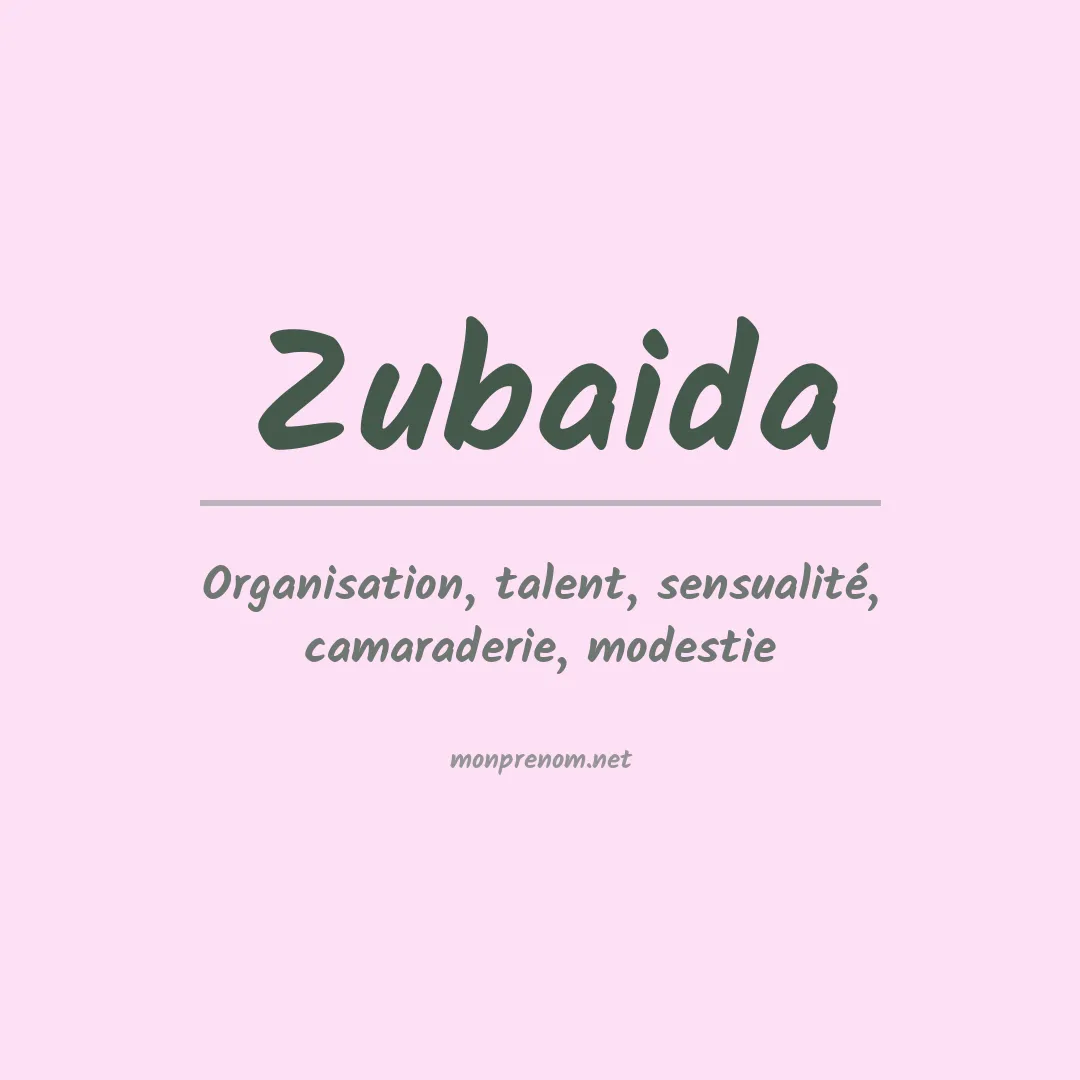 Prénom Zubaida