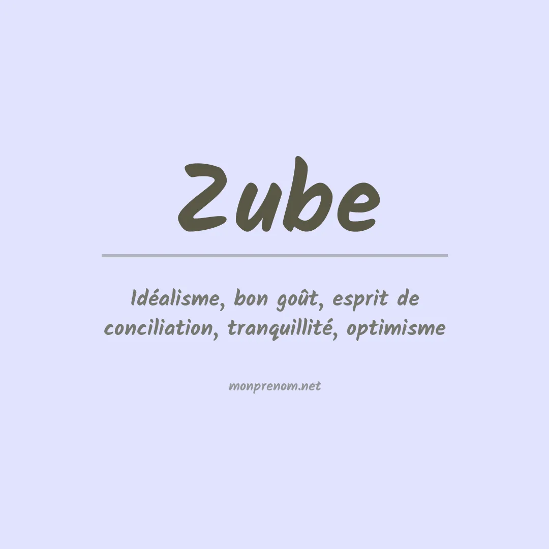 Prénom Zube