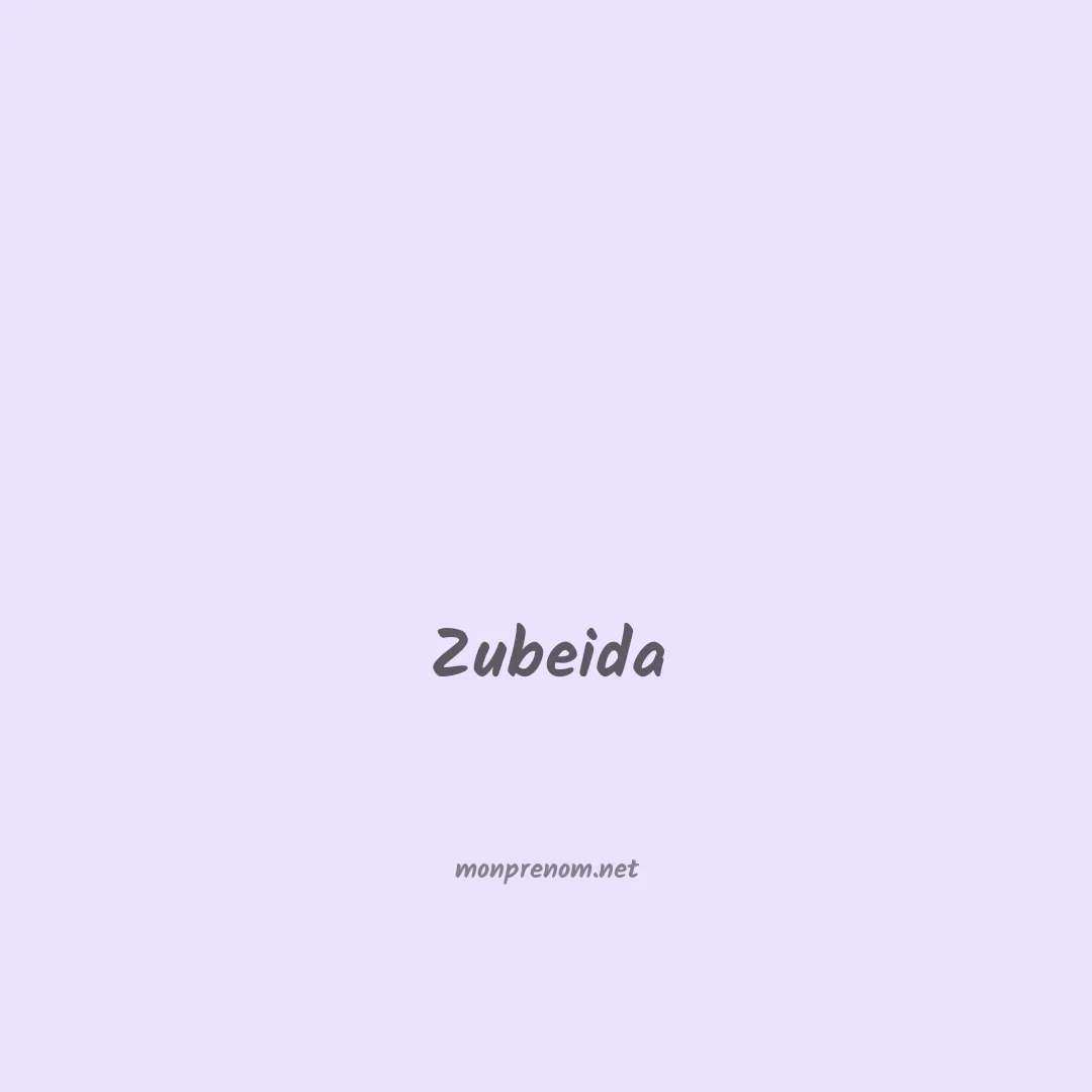 Zubeida en chinois