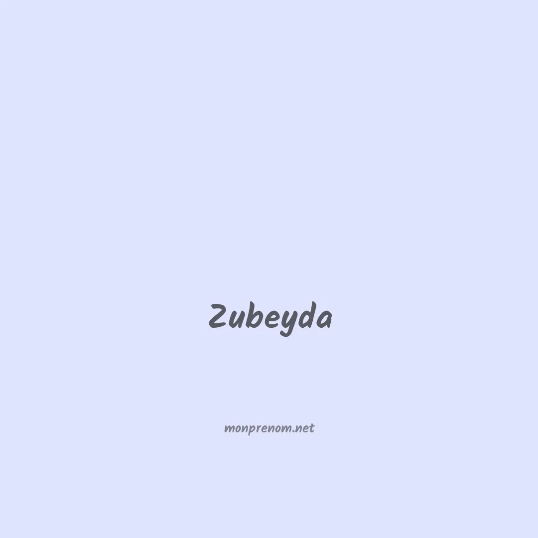 Zubeyda en chinois
