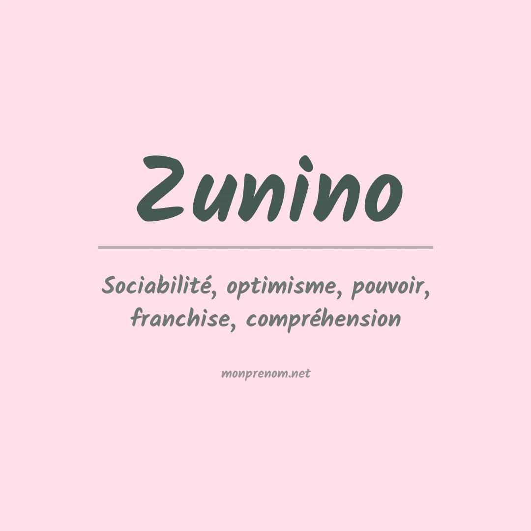 Prénom Zunino