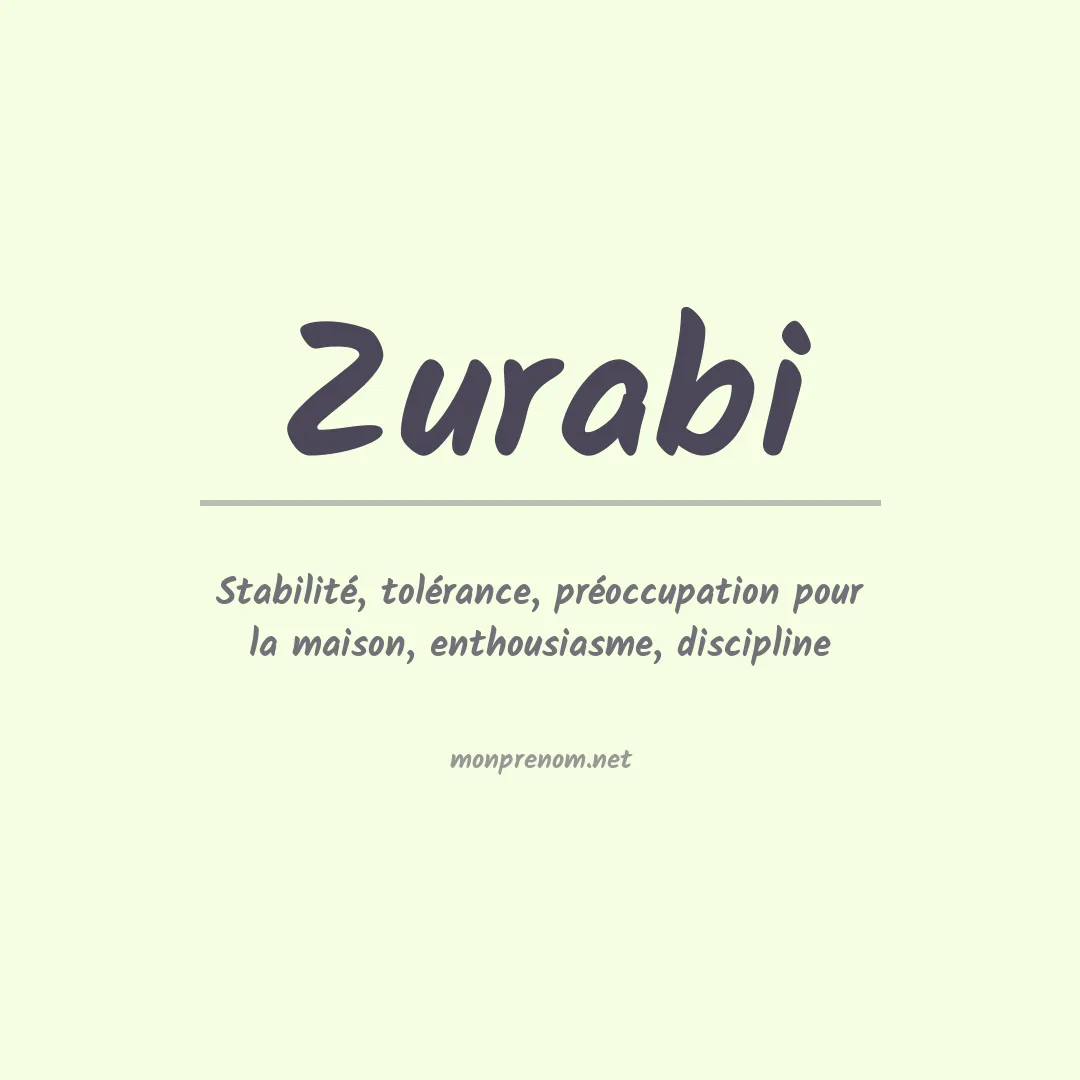 Signification du prénom Zurabi