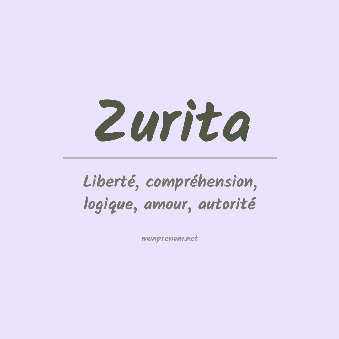 Prénom Zurita