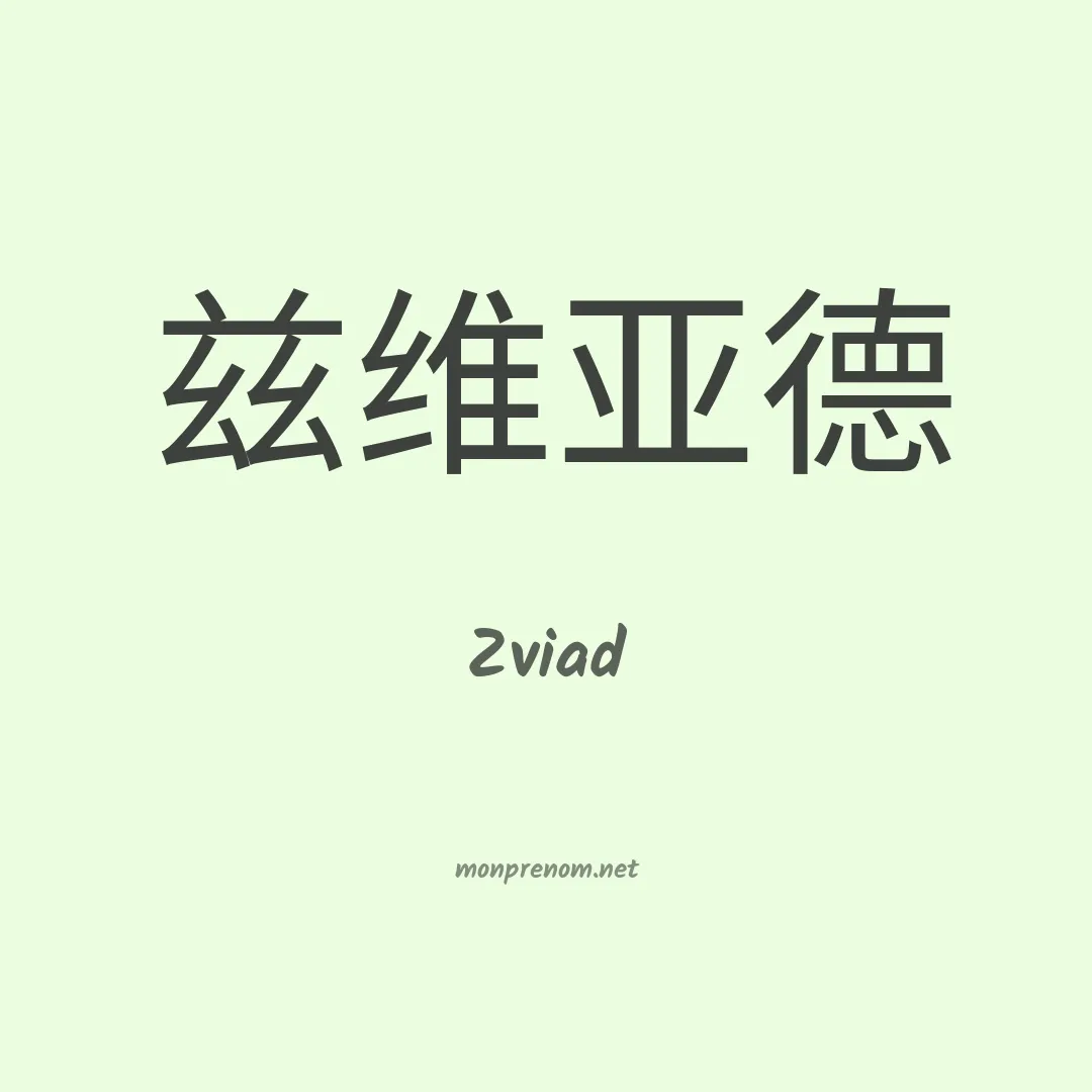 Zviad en chinois