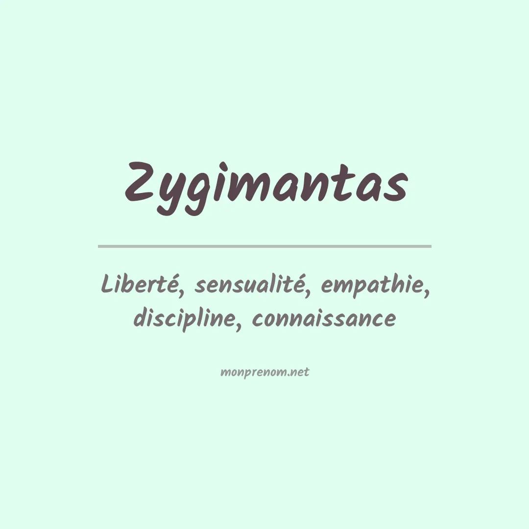 Prénom Zygimantas