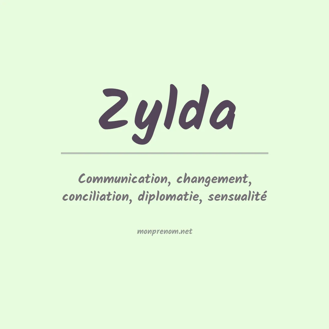 Prénom Zylda